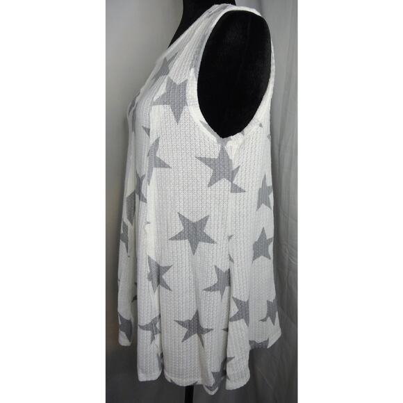 Altar'd State Star Waffle Tunic  Small Top - Picture 3 of 8